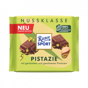 Ritter Sport Nuss­ Klasse Pistazie, geroestet und gesalzen, 100g